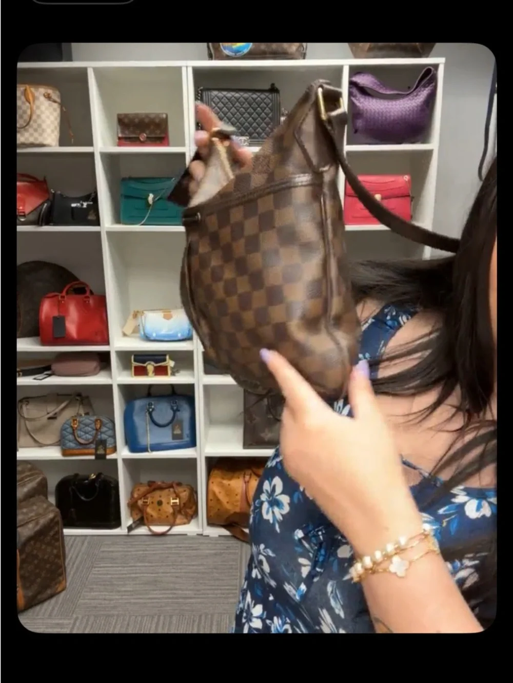 Louis Vuitton Damier Bloomsbury with callouts & receipt - Picture 3 of 13